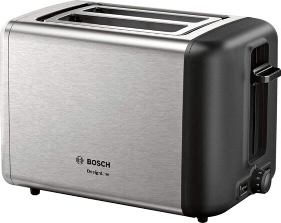 Toster Bosch Bosch Compact Toaster Design Line TAT3P420DE (stainless steel / black)