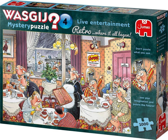 Jumbo Jumbo Wasgij Retro Mystery 4 Live-Unterhaltung! LiveUnterhaltung! 1000 Teile Puzzle (19177 )