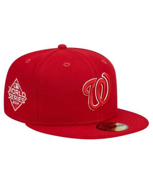 Men's Red Washington Nationals Logo 59FIFTY Fitted Hat