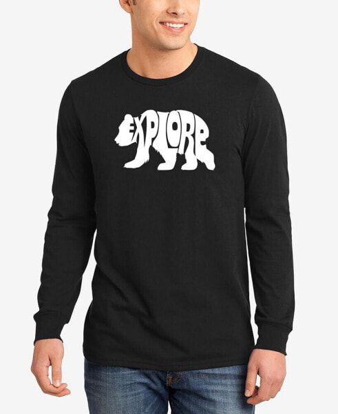 Explore - Men's Word Art Long Sleeve T-Shirt