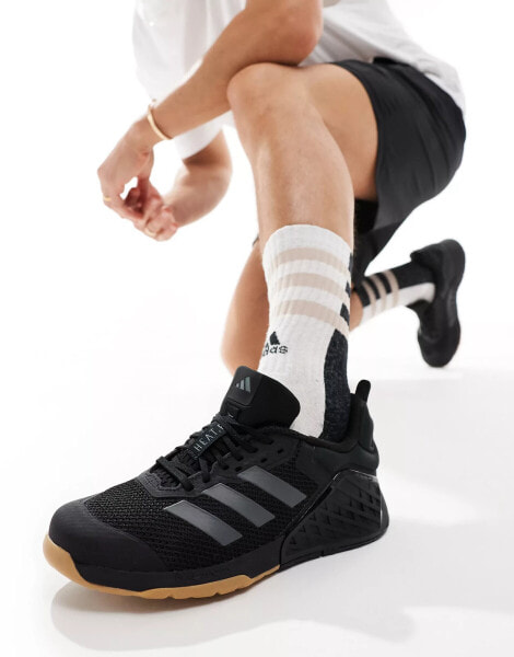 adidas Training Dropset trainer in black