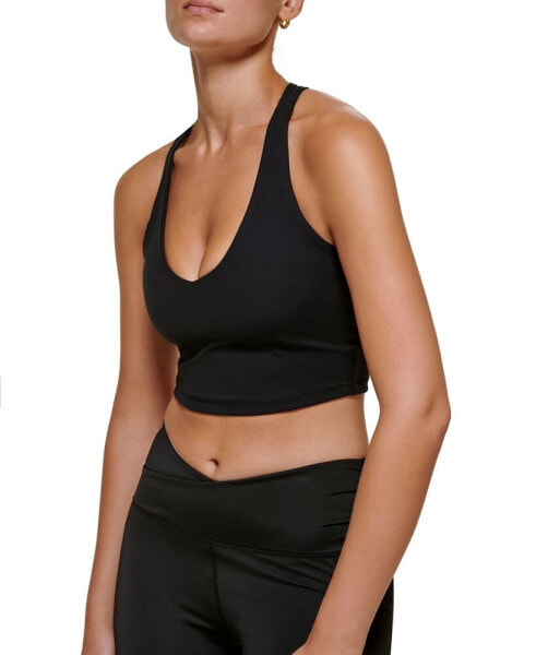 Женская блузка DKNY Womens Balance Compression Racerback Crop Bra Top