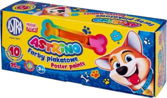 Astra Farby plakatowe Astrino 10 kolorów - 20 ml [opakowanie=6szt] Astra TARGI