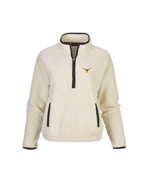 Women's Natural Texas Longhorns Everest Half-Zip Top