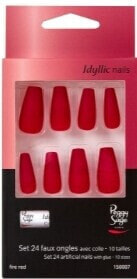 Künstliche Fingernägel inkl. Klebstoff - Peggy Sage Kit of 24 Idyllic Nails Fire Red