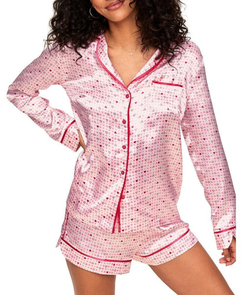 Женская пижама Adore Me Sam Womens Pajama Top & Short Pajama Set