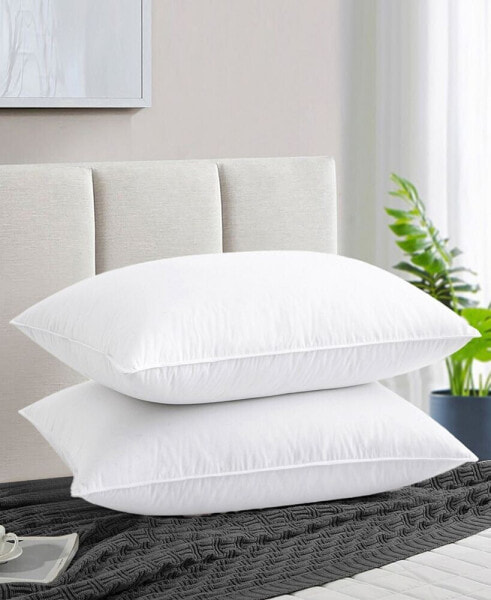 Goose Down and Feather Pillow, 2-Pack, Queen