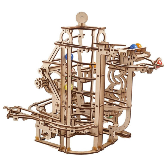 UGEARS Marble Run Spiral Hoist Wooden Mechanical Model