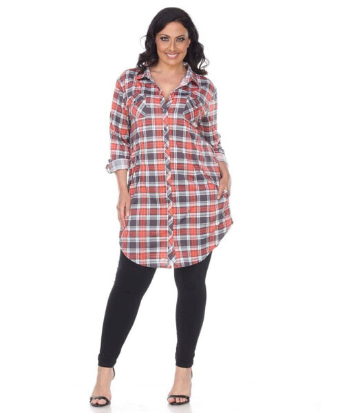 Plus Piper Stretchy Plaid Tunic