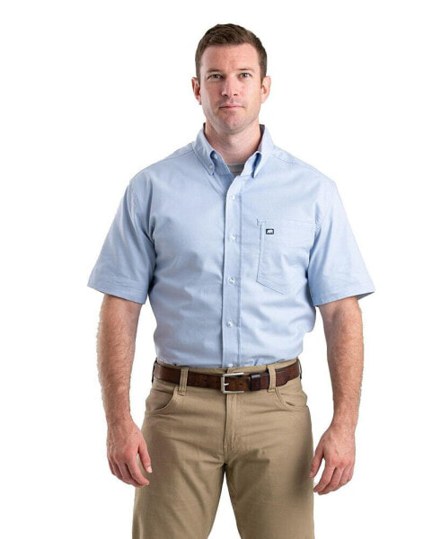 Big & Tall eman Flex Short Sleeve Button Down Shirt