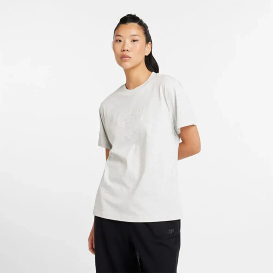 NEW BALANCE Embossed Logo Jersey short sleeve T-shirt