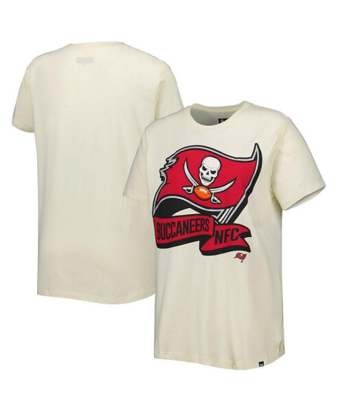 Women's Cream Tampa Bay Buccaneers Chrome Sideline T-shirt