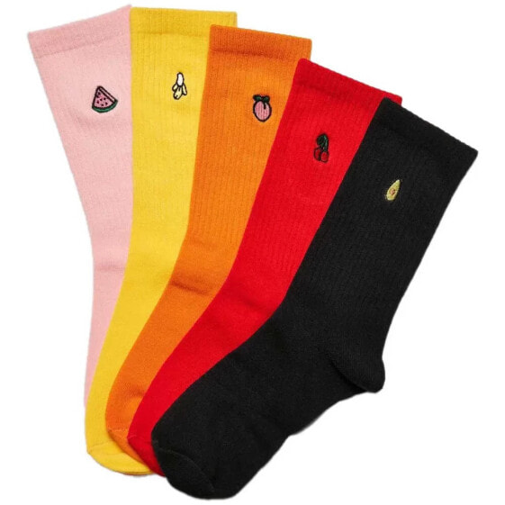 URBAN CLASSICS Fruit Embroidery long socks