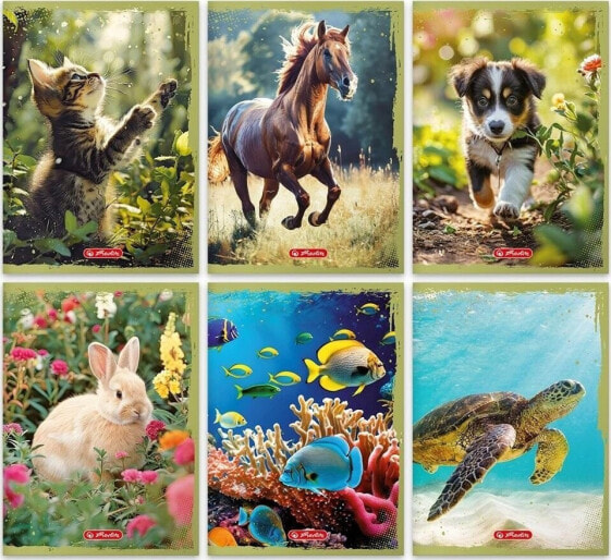 Herlitz Zeszyt A5/32K linia Animals (10szt)