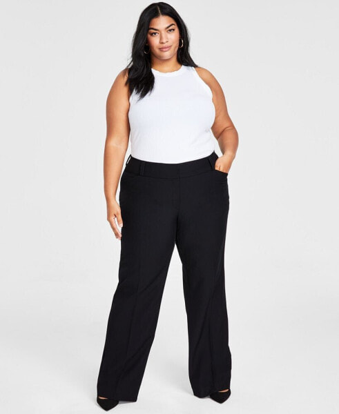 Plus and Petite Plus Size Curvy Bootcut Pants, Created for Macy's