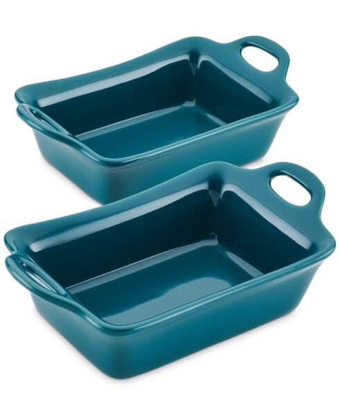 Ceramics Rectangular Au Gratin Set, 2-Piece