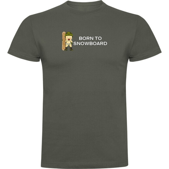 KRUSKIS Born To Snowboard short sleeve T-shirt