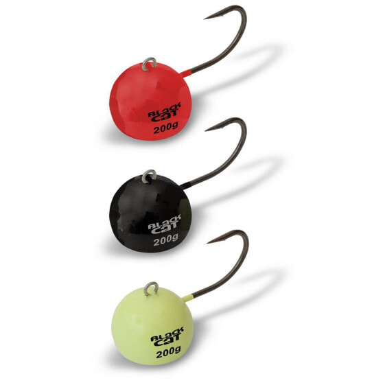 BLACK CAT Fire Ball Jig Head