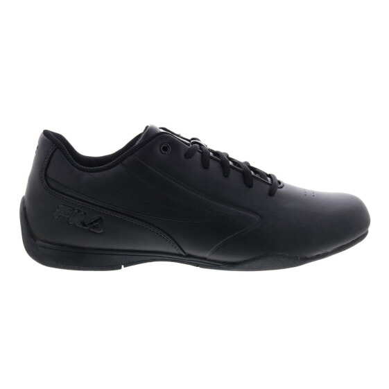 Fila Forlani Outline Flag Mens Black Motorsport Inspired Sneakers Shoes