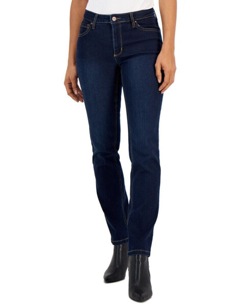 Petite Lexington Mid-Rise Straight Jeans