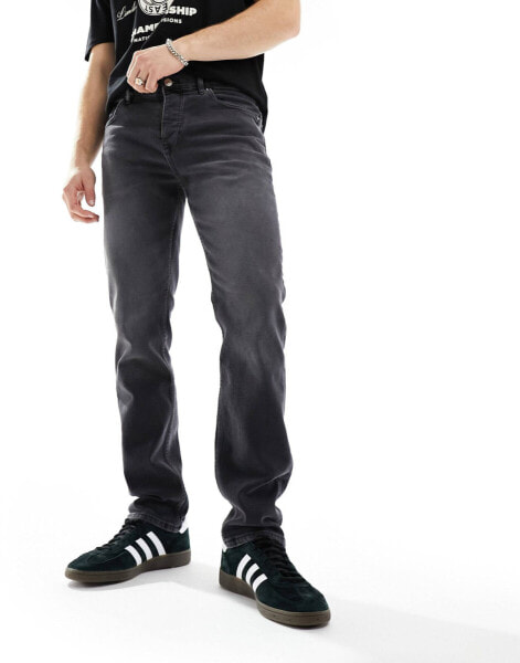 River Island slim fit jeans in black