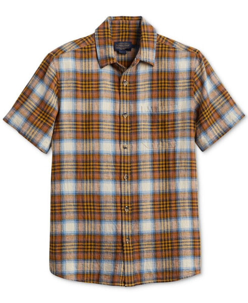 Men's Dawson Plaid Short Sleeve Button-Front Shirt