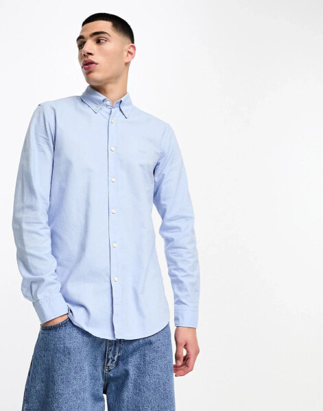 BOSS Orange Rickert regular fit shirt in blue