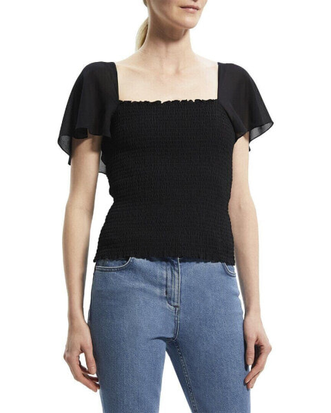 Theory Smocked Top Women's S