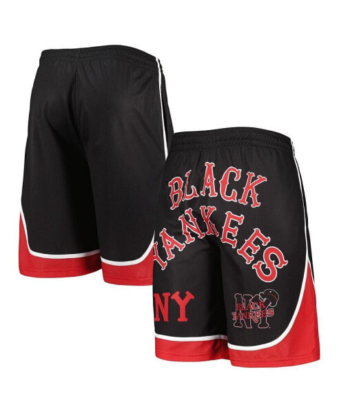 Men's Black Black Yankees Shorts