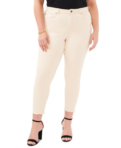 Plus Size Released-Hem Ankle Jeans