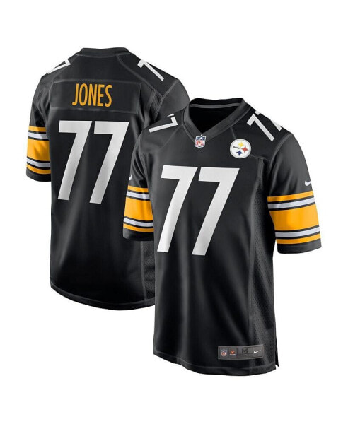 Men's Broderick Jones Black Pittsburgh Steelers 2023 NFL Draft First Round Pick Game Jersey