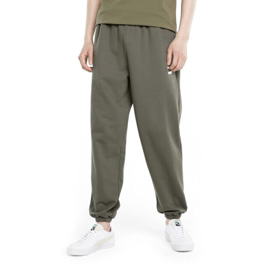 Puma Classics Oversized Drawstring Sweatpants Mens Green Casual Athletic Bottoms