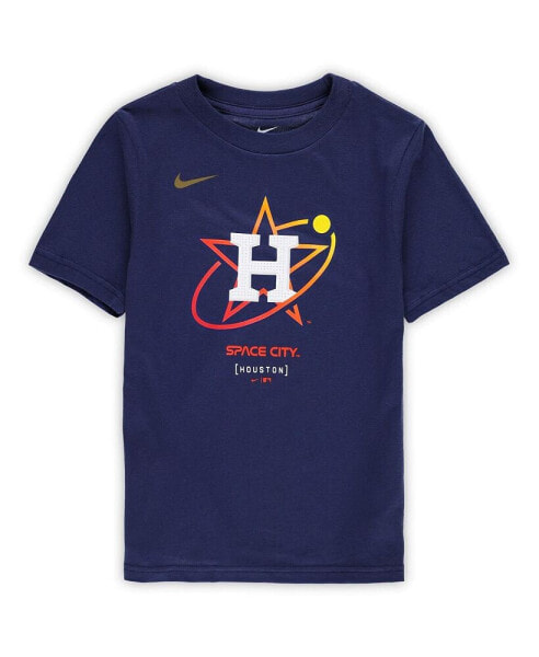 Toddler Navy Houston Astros City Connect Large Logo T-Shirt