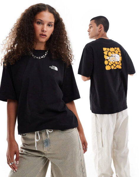 The North Face Doodles back print oversized t-shirt in black