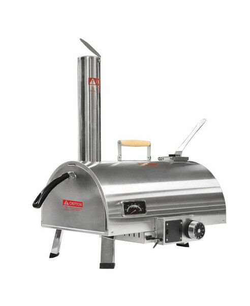 12" Portable Rotatable Wood Fired Pizza Oven