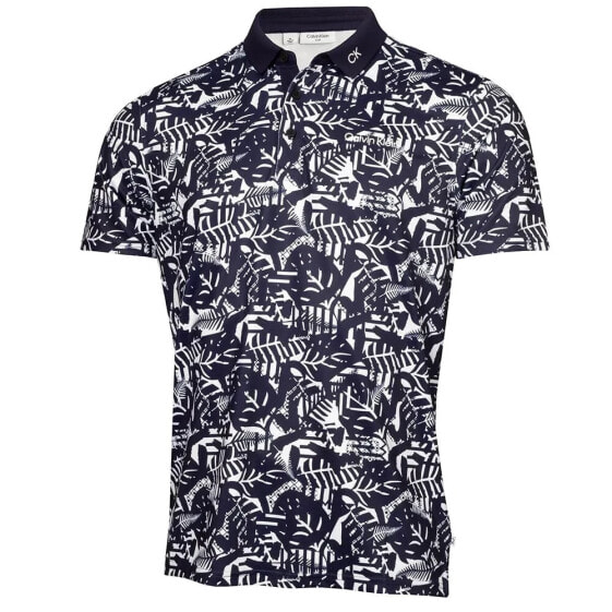 CALVIN KLEIN GOLF Abstract Print short sleeve polo