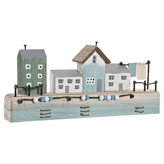 Декоративная фигура DKD Home Decor Синий 38,5 x 5,8 x 17,2 cm Натуральный Порт