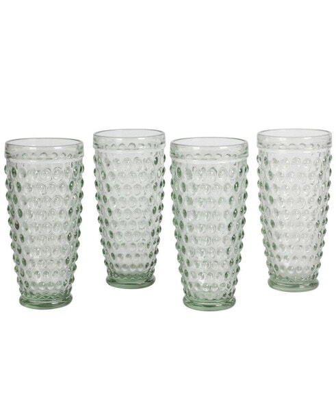 Chauncey Hobnail Handmade Glass Tumbler, Set of 4