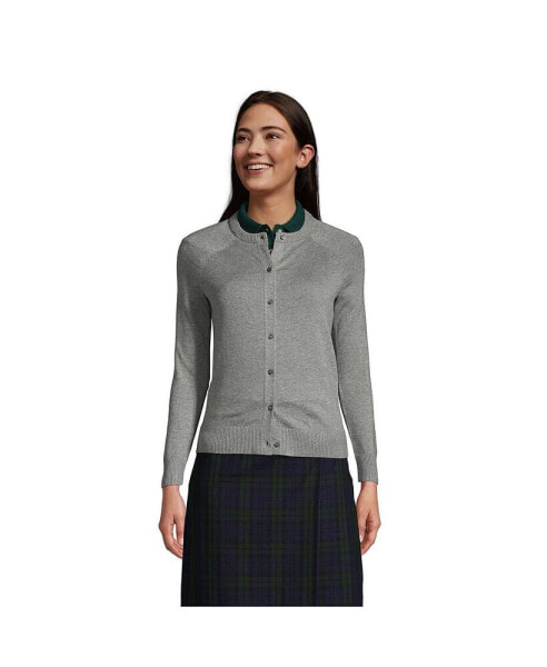 Women's School Uniform Cotton Modal Cardigan Sweater