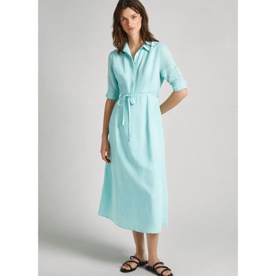 PEPE JEANS Emerry Short Sleeve Midi Dress