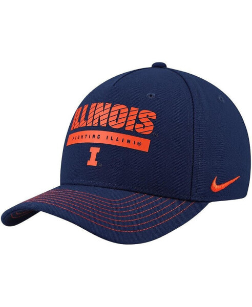 Men's Navy Illinois Fighting Illini 2024 Sideline Performance Adjustable Hat