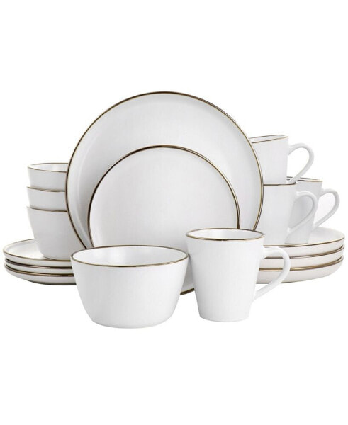 Alejandro 16 Piece Stoneware Dinnerware Set, Service for 4