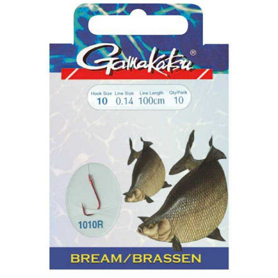 GAMAKATSU Booklet Bream 1010R Tied Hook 0.160 mm