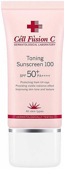 Tonisierende Sonnenschutzcreme für das Gesicht SPF50+ PA++++