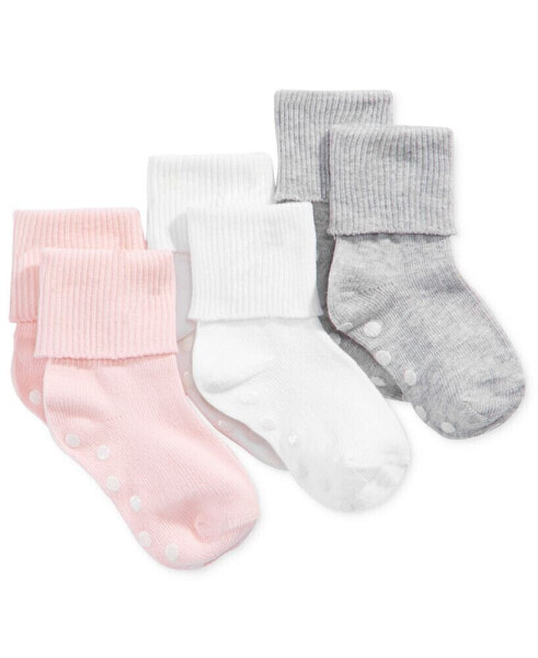 Baby Girls Cuffed Socks, Pack of 3, Created for Macy's