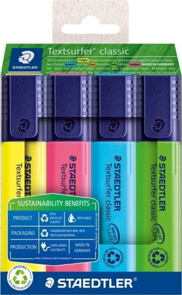 Staedtler STAEDTLER Textmarker Textsurfer classic 4er-Set sort. retail