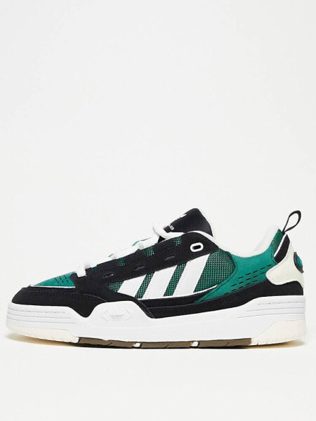 adidas Originals ADI 2000 trianers in black and green