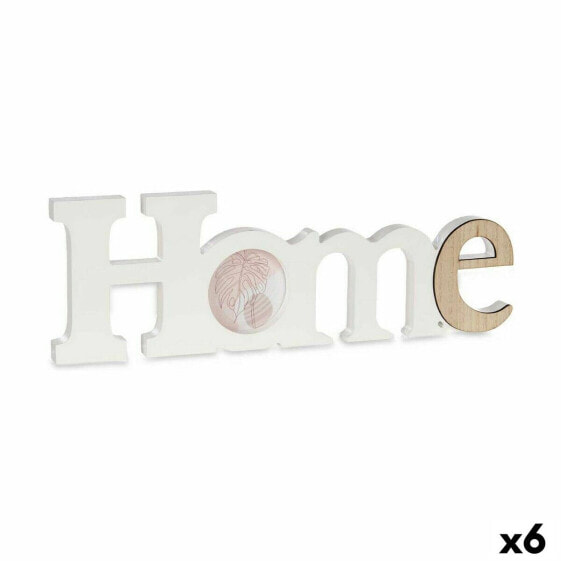 Фото рамка Home Белый Коричневый Деревянный MDF 40 x 13,5 x 1,7 cm (6 штук)