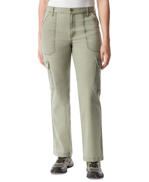 Women's High-Rise Canvas Cargo Pants