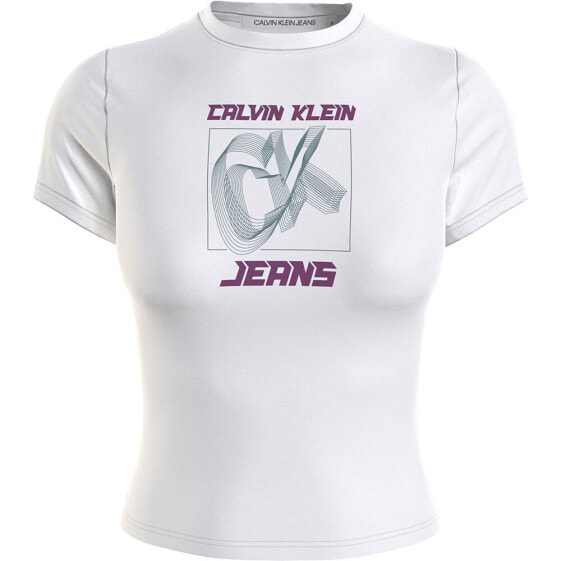 CALVIN KLEIN JEANS Hyper Real Y2K Fitted short sleeve T-shirt